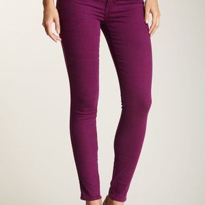 Loft skinny jeans, magenta, size 6 in pants, size 28 waist